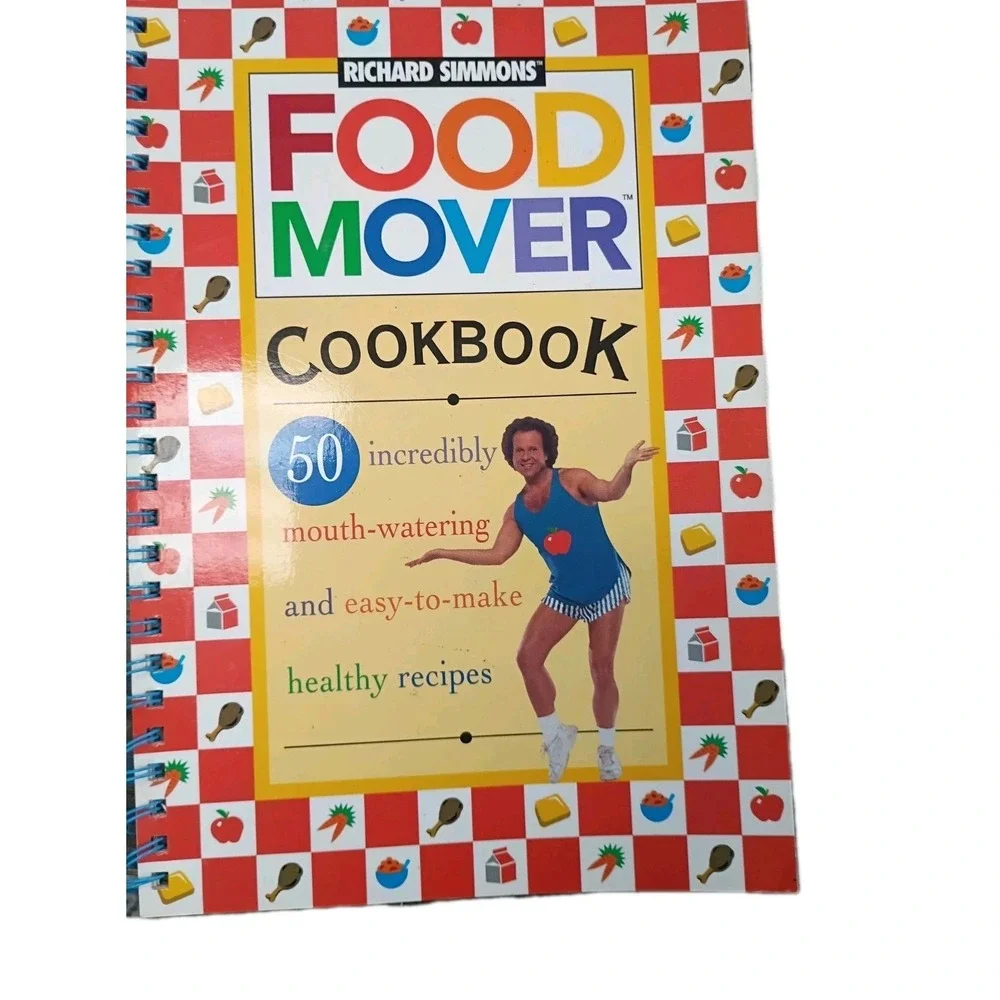 Vintage Food Mover‎ Cookbook By Richard Simmons Spiral Bound 1999 First Printing